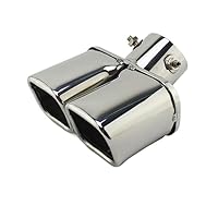 Auto Dubbele Uitlaat Uitlaat 1Pcs Rvs Auto Uitlaatpijp Uitlaat Uitlaat Uitlaat Tip Achter Staart Keel Voor Hyundai Voor Tuscson 2013-2016 (Color : 4