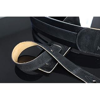 emblématique cuirs Noir cuir Naturel rembourré pour guitare et basse Sangle Il-15sblk - Les Beatles, Paul McCartney, John Lennon, RIngo Starr, George Harrison emblématique cuirs Noir cuir Naturel rembourré pour guitare et basse Sangle Il-15sblk – Image 2