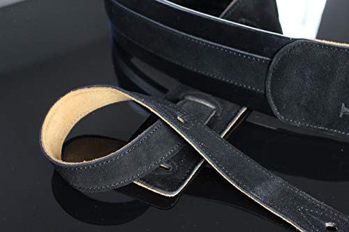 emblématique cuirs Noir cuir Naturel rembourré pour guitare et basse Sangle Il-15sblk - Les Beatles, Paul McCartney, John Lennon, RIngo Starr, George Harrison emblématique cuirs Noir cuir Naturel rembourré pour guitare et basse Sangle Il-15sblk – Image 3