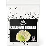 Fall & Winter Cauliflower Seeds for Indoor & Outdoor Planting – 300+ Non-GMO Heirloom USA-Grown Large White Heads, High Germination (Brassica oleracea VAR. botrytis)