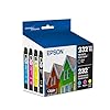 EPSON Paquete combinado de cartuchos de color negro y estándar de alta capacidad de tinta Claria 232 (T232XL-BCS) funciona con WorkForce WF-2930, WF-2950, Expression XP-4200, XP-4205