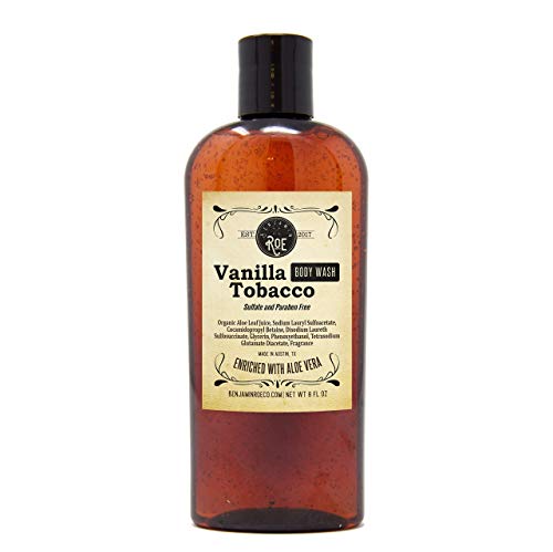 Benjamin Roe 'Vanilla Tobacco' Premium Mens Body Wash (8oz) | Moisturizing Body Wash | Sulfate Free Body Wash | Paraben Free Body Wash