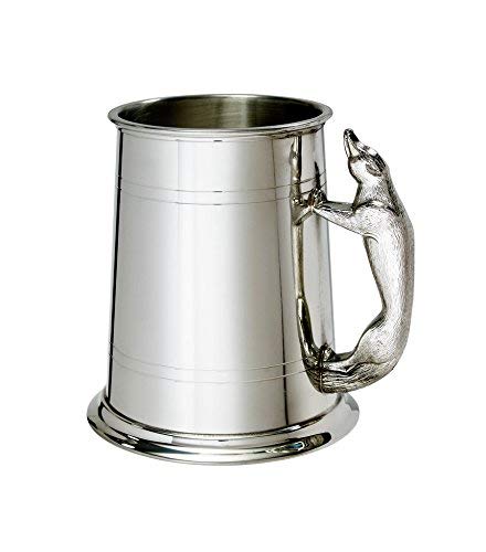 Wentworth Pewter Fox Handle 1 Pint Pewter Tankard