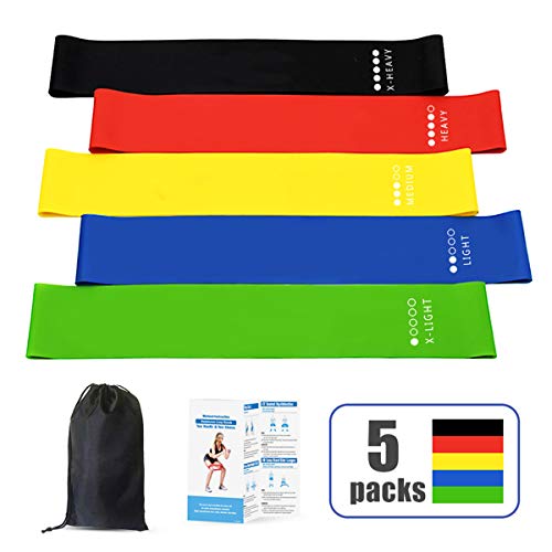 KEASUZY Resistance Loop Exercise Bands Nature Latex Workout Bands Set Elastic Bands for Fitness,Home KEASUZY Resistance Loop Exercise Bands Nature Latex Workout Bands Set Elastic Bands for Fitness,Home