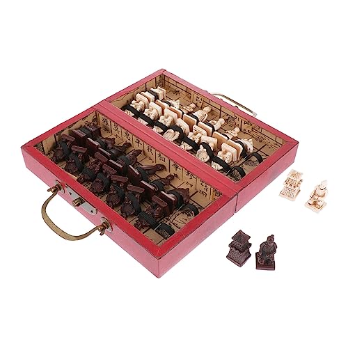 Jeu d'échecs rétro en bois noble Milisten, objet de décoration vintage