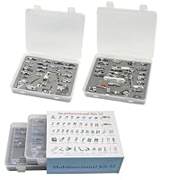 CKPSMS 62PCS Ensemble Pieds-de-biche Pour Machine à Coudre Brother Singer Babylock - Tige Basse