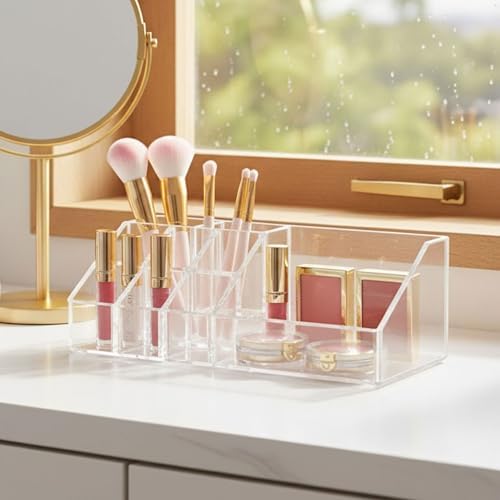Organizador de Maquiagem Multiuso para Cosméticos, Pincéis e Aces...