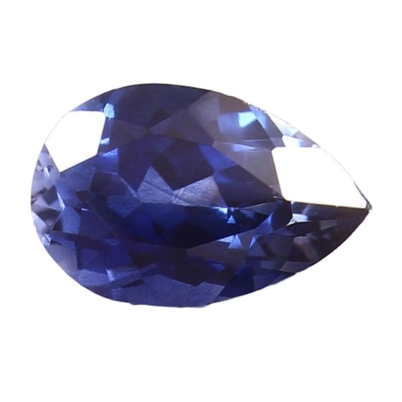 Saphir bleu naturel poire 12x8mm pour monter votre propre bague ou collier