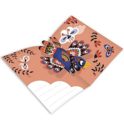 JuratoysJanod 6 Pop-up-Karten mit Tiermotiven, zum Basteln