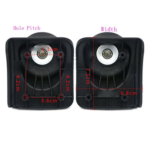 Peças de bolsa de reparo de rodas de bagagem de reposição rodízios giratórios para caixa alfandegári