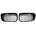 amopacorp Matte Black Front Sport Kidney Grille Grill Compatible with 1999-2002 BMW E46 2-Door Coupe Cabriolet Pre-facelift (2pcs)