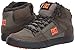 DC Men's Pure HIGH-TOP WC WNT Skate Shoe, Dusty Olive/Orange, 13