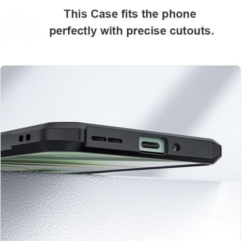 Image of BATCHONE Polycarbonate Shockproof Cover Case Compatible for Redmi 14C 5G 360 Degree Protection /Transparent Back Case (Black Bumper) (Pack of 1)