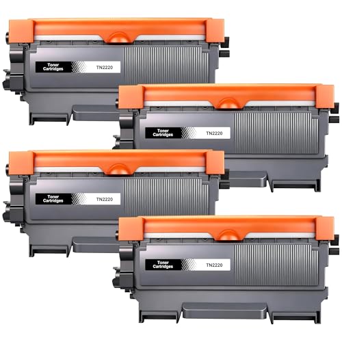 Jhaan Toner TN2220 TN 2220 Compatible para Brother TN2220 TN 2010 para Brother MFC 7360N HL 2130 MFC 7460DN MFC 7860DW FAX 2840 FAX 2940 HL 2240 HL 2250DN HL 2135W DCP 7055 DCP 7055 DCP  7055 W. (4