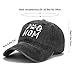 Dog Mom Hat Black Baseball Cap for Women Adjustable Vintage Washed Cotton Distressed Baseball Snapback Caps