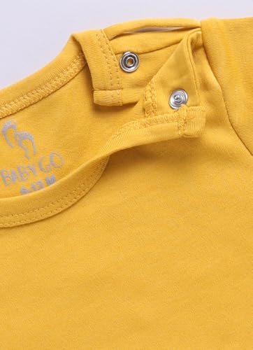 Image of BABYGO Baby Half Sleeve Rompers 100% Cotton for New Born Baby|Daily Suits for Baby Boys & Girls| 0-3M| 3-6M|6-9M|Onesies| Infant Clothes | Pack of 1