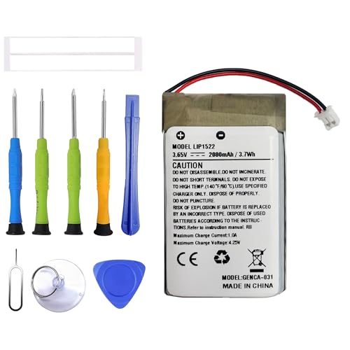 ERYNK Batería de repuesto LIP1522 compatible con Sony PS4 Slim / PS4 Pro PS4 KCR1410 Dualshock 4 PlayStation 4 Game Controller CUH-ZCT2, CUH-ZCT2E, CUH-ZCT1E, CUH-ZCT1U Batería de repuesto con juego