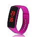 Produktbild Silikon-Armbanduhr, LED, digital, wasserdicht, für Kinder, Jungen, Mädchen, Herren, Damen, Silikon-Armband, Rosérot (Batterie im Lieferumfang enthalten)