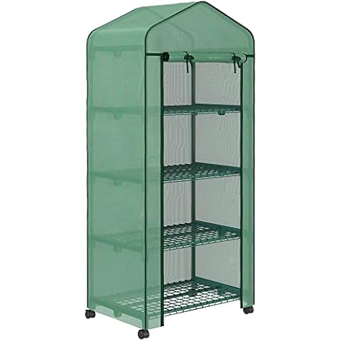 Outsunny Serre de Jardin 4 Niveaux Cover