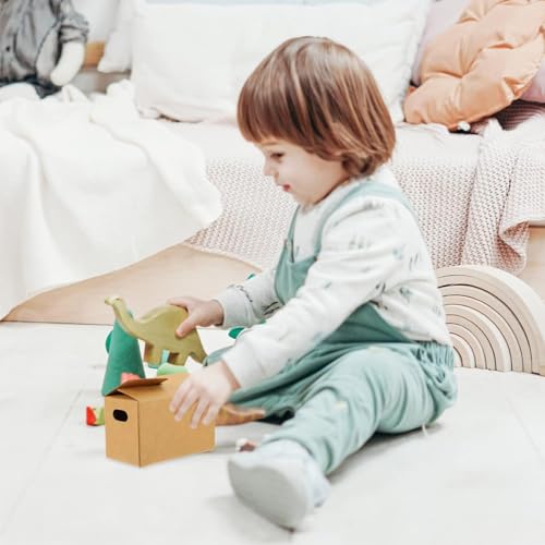 6 Stück Miniatur Umzugskartons, Miniatur Paket 8x4,3x5cm Verpackungsbox, Puppenhaus Zubehör Pappschachtel Miniaturzubehör für Spiele, Sammlung, Umzug DIY Puppenhaus Dekor