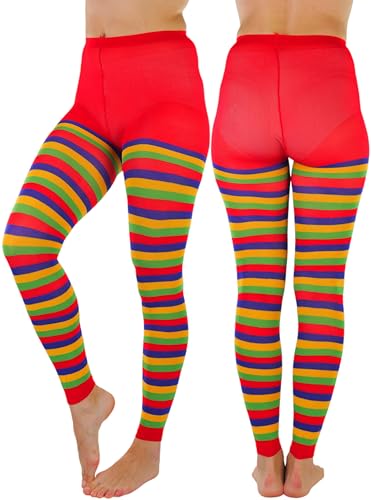 Image of ToBeInStyle Women's Nylon Horizontal Striped Tights