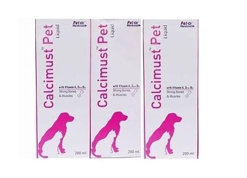 BULLYPET Calcimust Pet Syrup, Calcium Supplement for Strong Bones &Healthy Skin 200ML (Pack of 3) (B0D1RC3CKX) Amazon Price History, Amazon Price Tracker