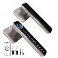CHEN LCLILICHEN Smart Door Lock, Fingerprint Door Knob, 5 in 1 Digital Knob APP/Keypad Code/IC Cards/Fingerprint/Keys, for Home Hotel Apartment Office