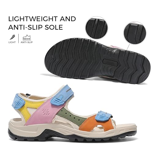Men's AND Women's Hiking Sandals - Adjustable Straps, Arch Support, Outdoor Athletic Water Shoes3
