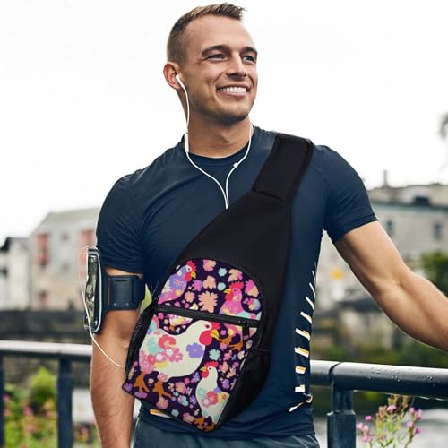 Sling Bag pequeña para mujer y hombre bolsa cruzada miniatura 6