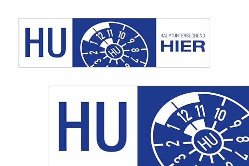 Kfz Werbe-Banner HU 'Hauptuntersuchung hier' für Autohaus und Werkstatt…