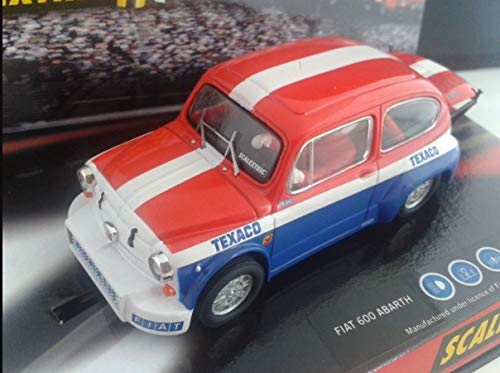 Fiat 600 Abarth Texaco SCX Scalextric Coche de Slot Evita Derrapes