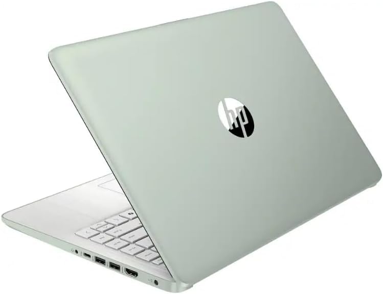 Image of HP 14 inch Business Laptop Computer with 1-Year Office 365, Intel Quad-Core N150 Processor, 4GB RAM 640GB Storage (128GB UFS+512GB SD Card), Windows 11 Home, PLUSERA Earphones, Willow Green
