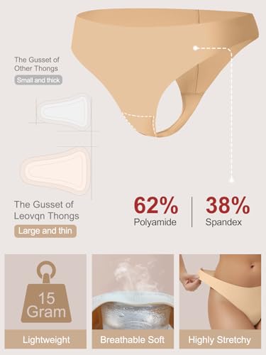 Seamless Thongs for Women No Show Cotton Thong Panty Liners Soft Comfy Invisible Workout Concealer Underwear4