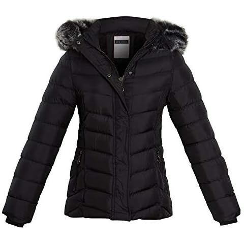shelikes Girls Warm Faux Fur Hooded Jacket Cover