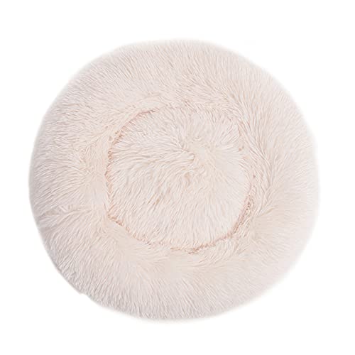 Chickw1 Rund Hundebett für Hunde und Katzen, Warm Weich Katzenbett Donut Plüsches Bett, Waschbar rutschfest Base Haustierbett für Kleine,...