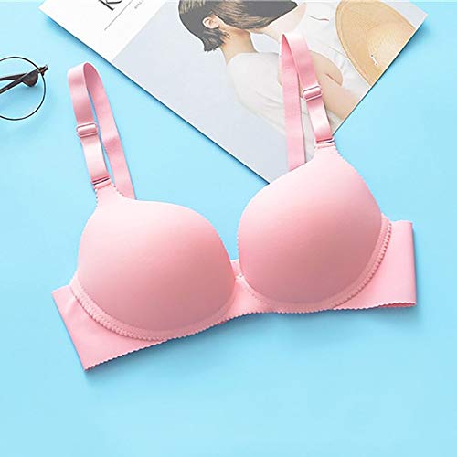 Buy Soild 3/4 Cup Seamless Wire Free Women's Underwear Without Backrest