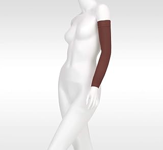 Juzo Soft 2000 15-20mmhg Standard Armsleeve with Silicone Top Band for Women, Chocolate, 3 (III) Regular