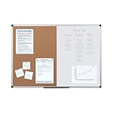 Bi-Office Maya Tableau mixte en liège magnétique 900 x 600 mm Blanc...
