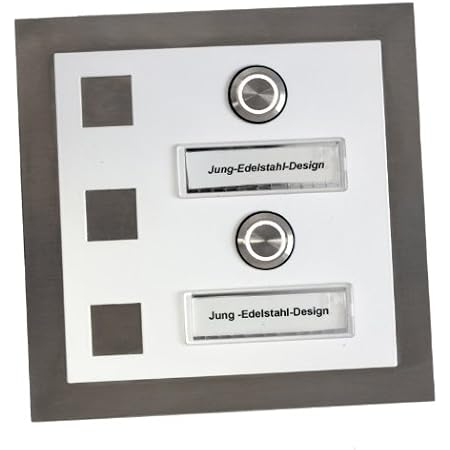 Klingelplatte Zweifamilienhaus Klingeltaster Klingel Turklingel Edelstahl 2 Led Weiss Amazon De Baumarkt