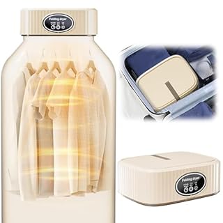 Portable Clothes Dryer for Laundry, Mini Portable Dryer Machine with Adjustable Timer Compact Laundry Dryers for Apartment, RV, Dorms, Travel