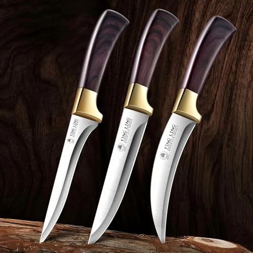 Set Cuchillos Carnicero 3 Piezas Acero Carbono miniatura 4