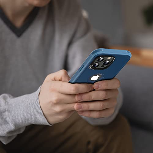 WINTONG Magnetic Case Compatible with iPhone 13 Pro, Military Grade Drop Protection, Full-Body Shockproof Rugged Protective Cover, Heavy Duty Bumper Case for iPhone 13 Pro 6.1", Blue - image 7