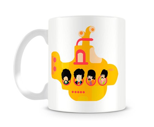 Artgeek Caneca Cer�mica Beatles Yellow Submarine 325 ml