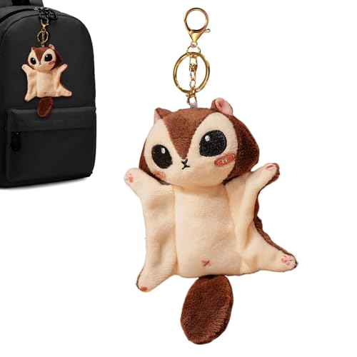 Porte-clés peluche corne d'avion, élégance pour vos sacs