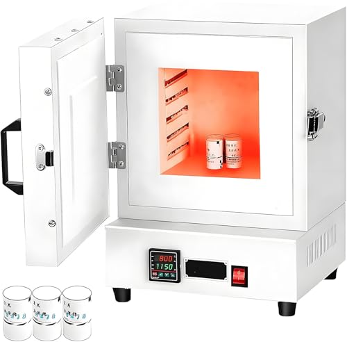 Drmoxin Electric Kiln, 2000W Compact Tabletop Furnace, for Jewelry Making,