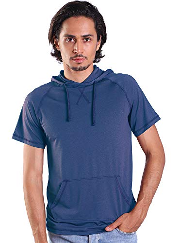 Gary Com Men's Short Sleeve Hoodie T-Shirt Pullover Workout Sweatshirt with Pocket - Main Image