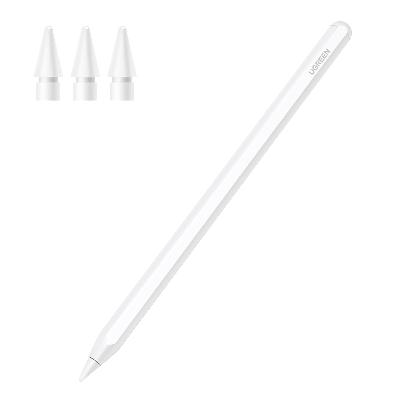 UGREEN iPad için Kalem Manyetik Kablosuz Şarj 2. Nesil Eğim Hassasiyeti Palm Reddetme Güç Ekranlı Kalem iPad Pro 11 inç 4/3/2/1, iPad Pro 12,9 inç 6/5/4/3, iPad Air 4/5, iPad Mini için