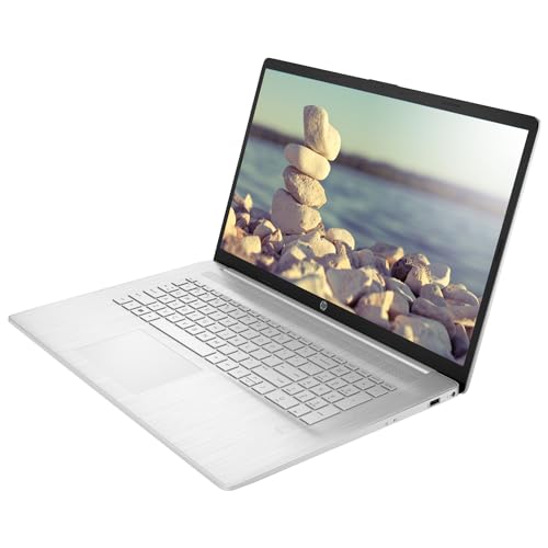 HP Laptop 17, tela FHD de 17,3 polegadas, AMD Ryzen 5 5500U, SSD de 12 GB, SSD de 256 GB, webcam, HDMI, leitor de impressão digital, Wi-Fi, Windows 11 Home, prata