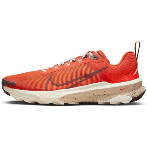 Nike Tênis de corrida masculino React Terra Kiger 9 Trail, Picante vermelho/escuro pônei - vela - terra, 12
