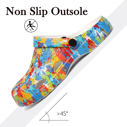Image of SOSOWHLTE Men's Women's Arch Support Clogs,Unisex Garden Shoes Comfortable Slip-on Outdoor Sandals Slippers for Beach Casual